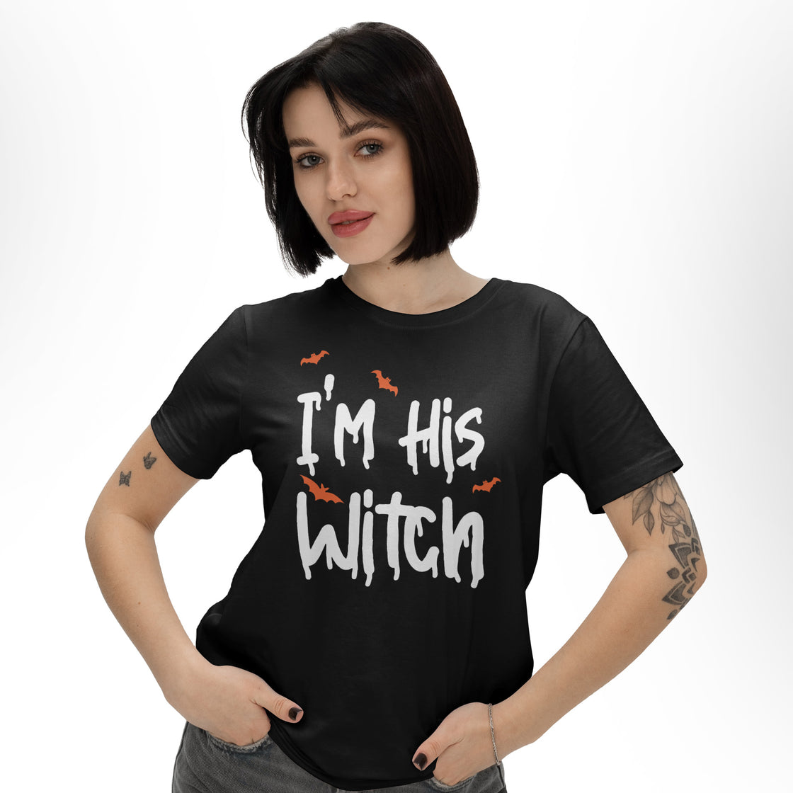 I’m Her Boo & I’m His Witch – Funny Matching Couplewear for Halloween Season