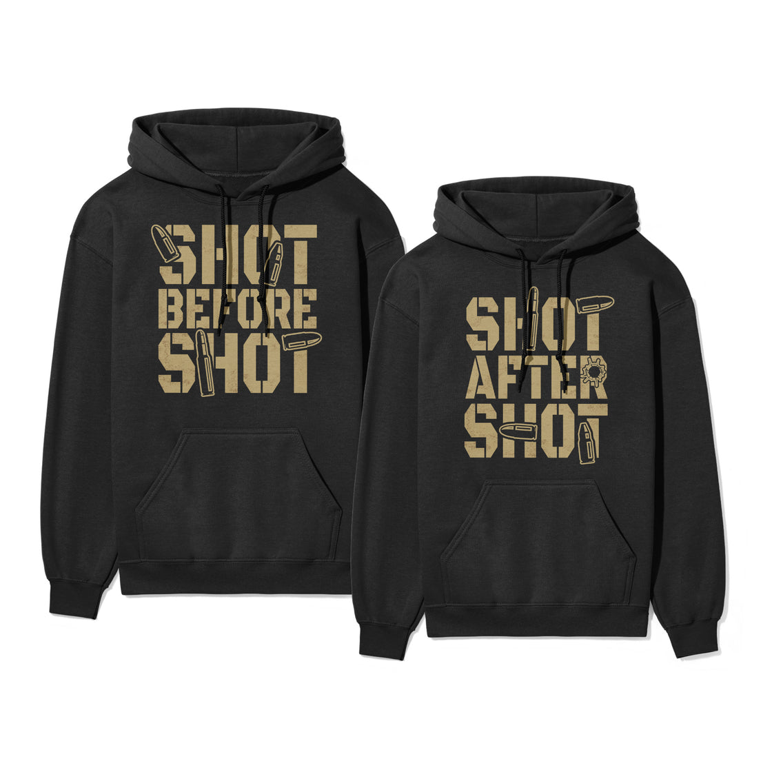 Shot Before Shot & Shot After Shot – Matching Couple Shirts Funny Drinking Tees