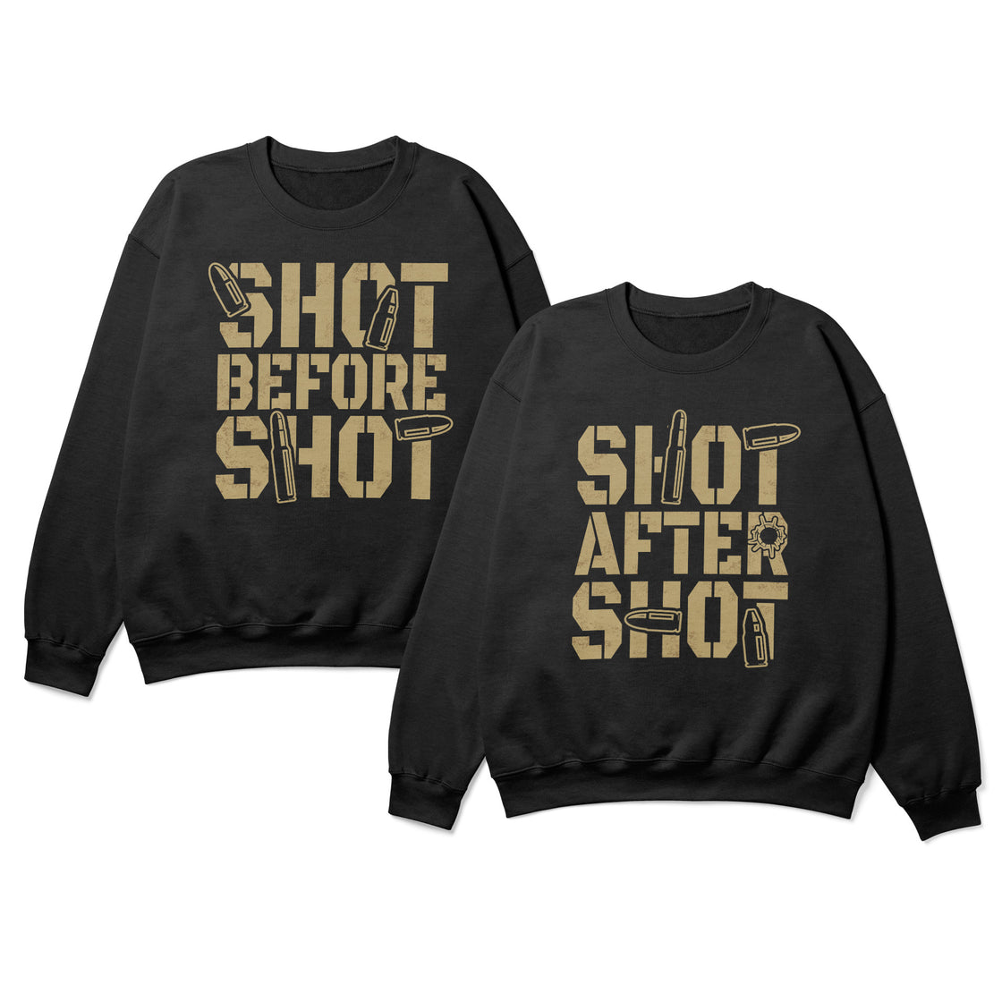 Shot Before Shot & Shot After Shot – Matching Couple Shirts Funny Drinking Tees