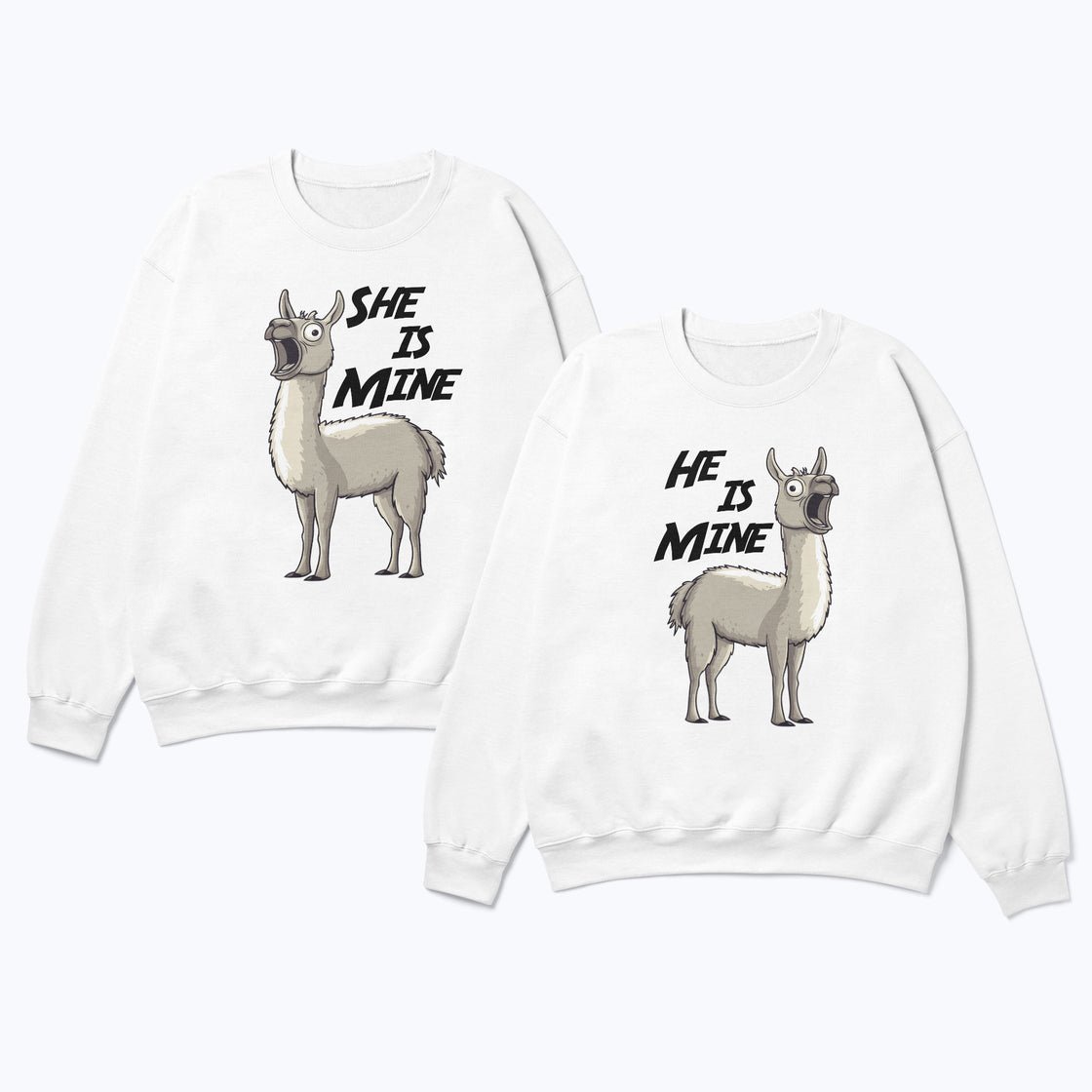 She is Mine & He is Mine – Funny Couple Matching Outfit for Him & Her
