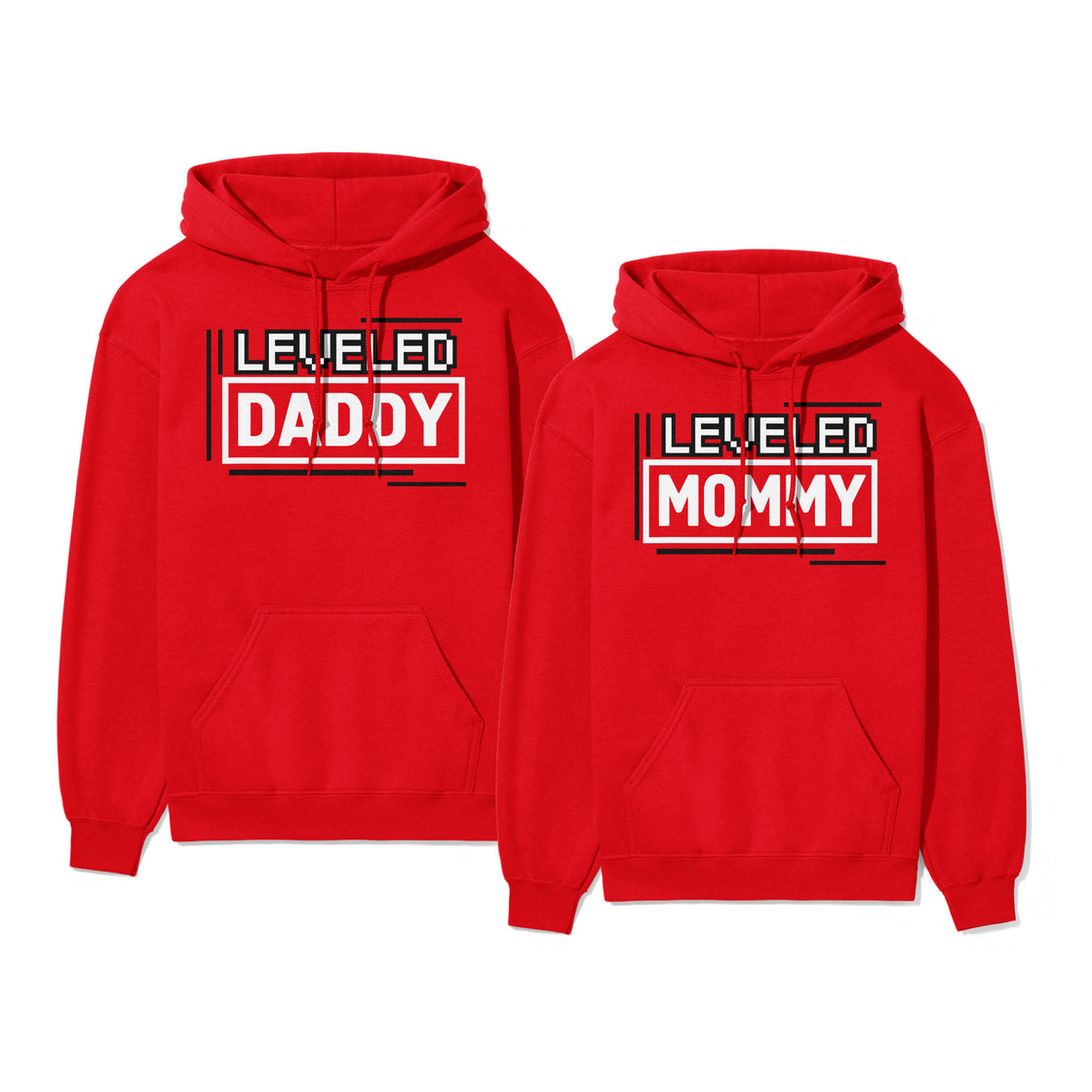 Leveled Daddy & Mommy – Fun Couple Outfit Idea for Parents-to-Be