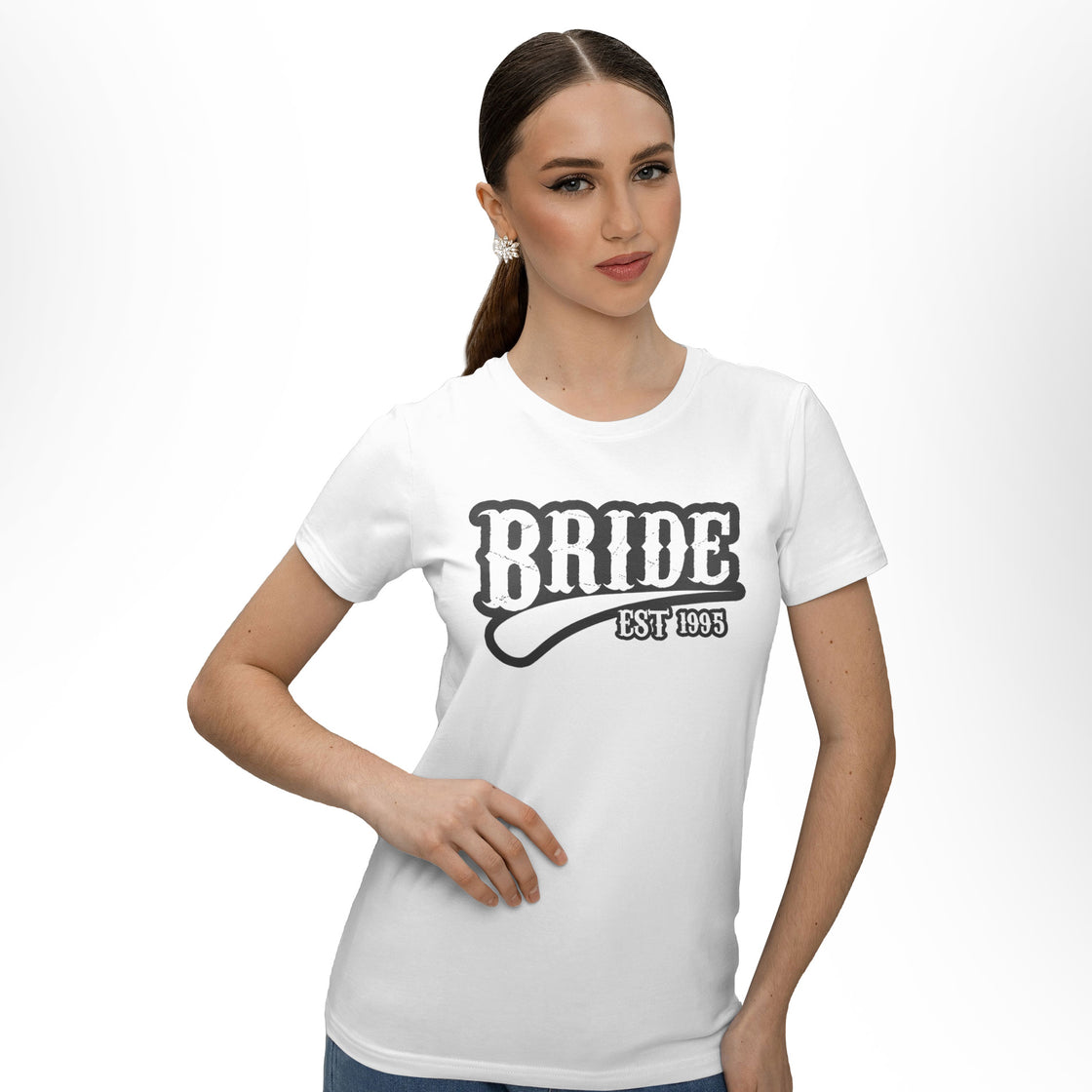 Groom EST 1995 & Bride Groom | Coordinated Couple Outfit for Anniversary & Wedding