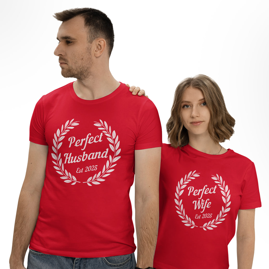 Perfect Husband EST 2025 & Wife - Matching Outfit
