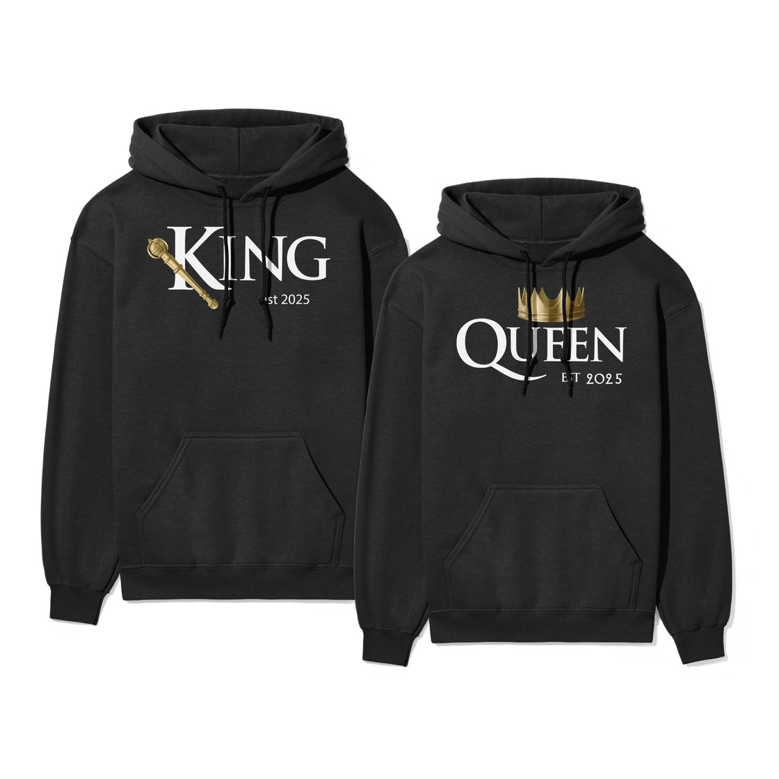 King EST 2025 & Queen - Matching Look | Royal Couplewear