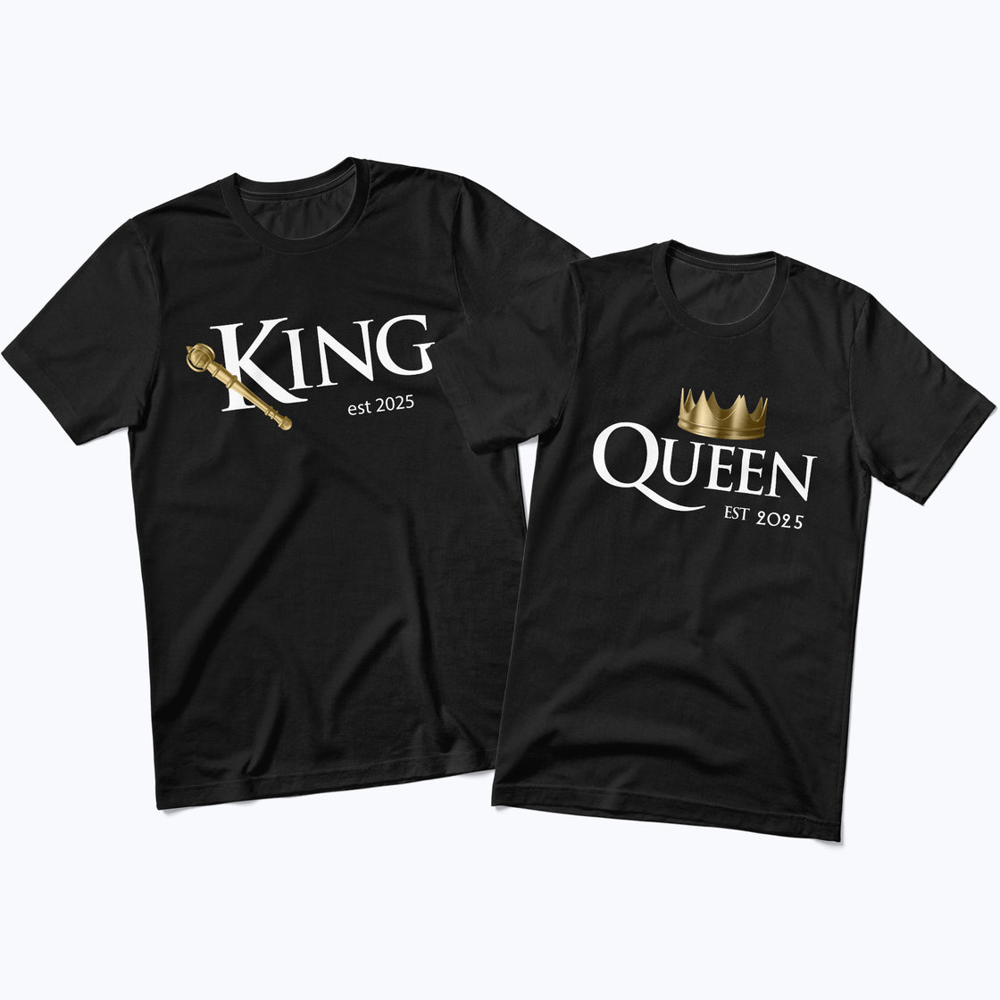 King EST 2025 & Queen - Matching Look | Royal Couplewear