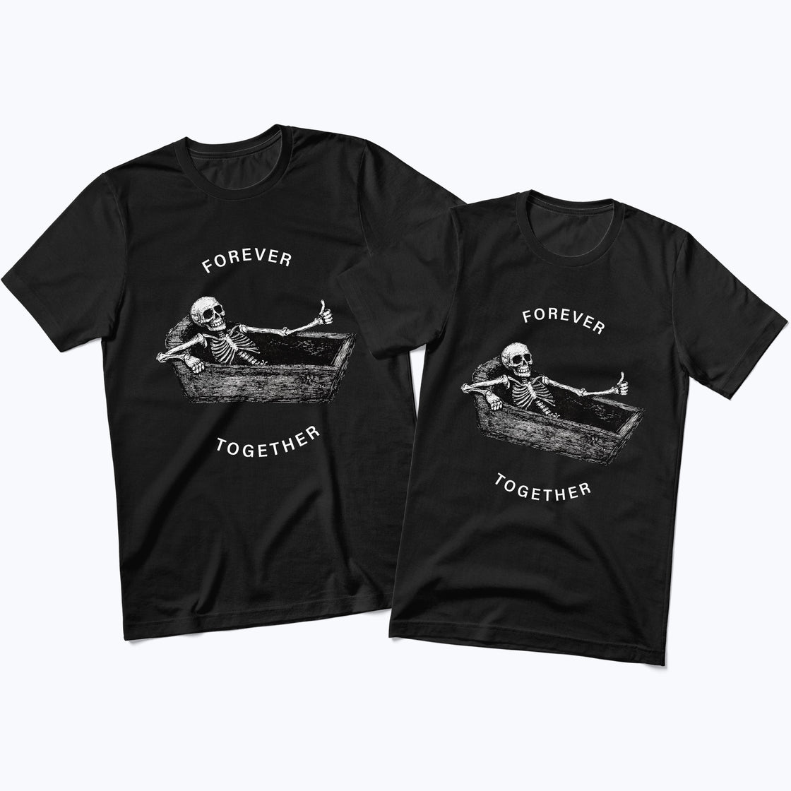 Forever Together – Funny Matching Outfits for Couples Who Love Dark Humor
