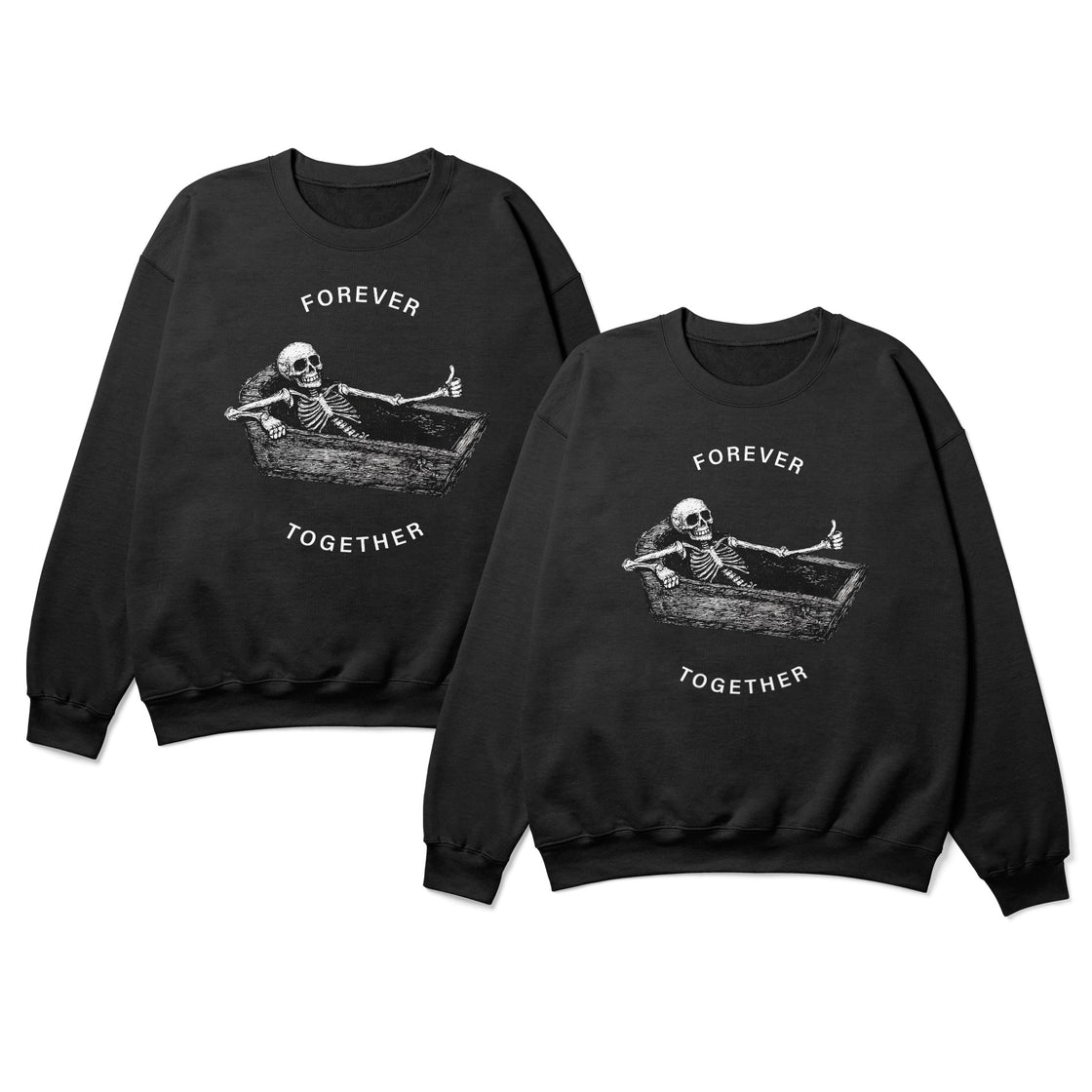 Forever Together – Funny Matching Outfits for Couples Who Love Dark Humor