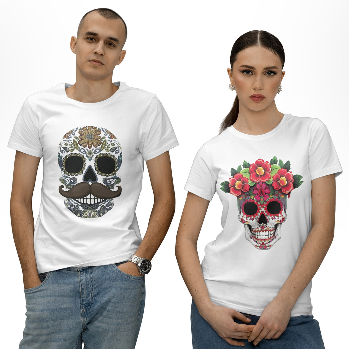 Skull Love – Matching Outfits for Couples Who Celebrate Eternal Love